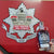 Fire service red logo and with hand holding smoked rum bottle